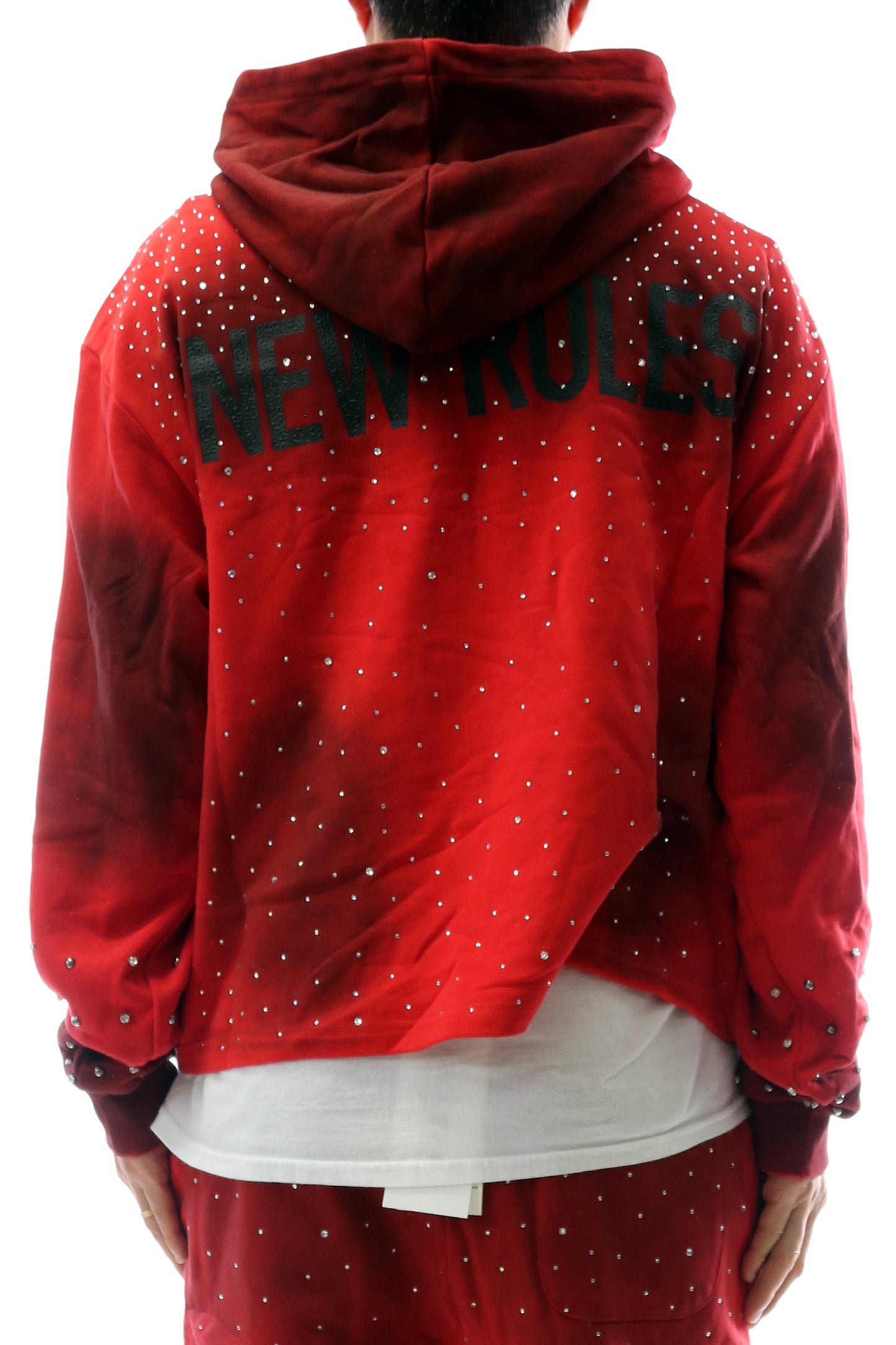 Sudadera con capucha y top corto de manga larga de felpa francesa SYNTH