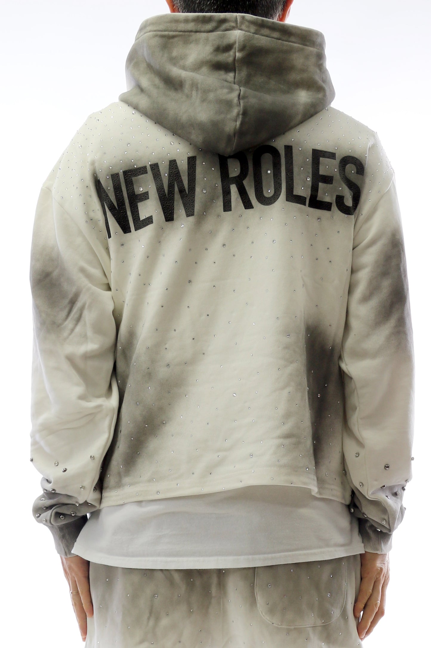 Sudadera con capucha y top corto de manga larga de felpa francesa GLAZE