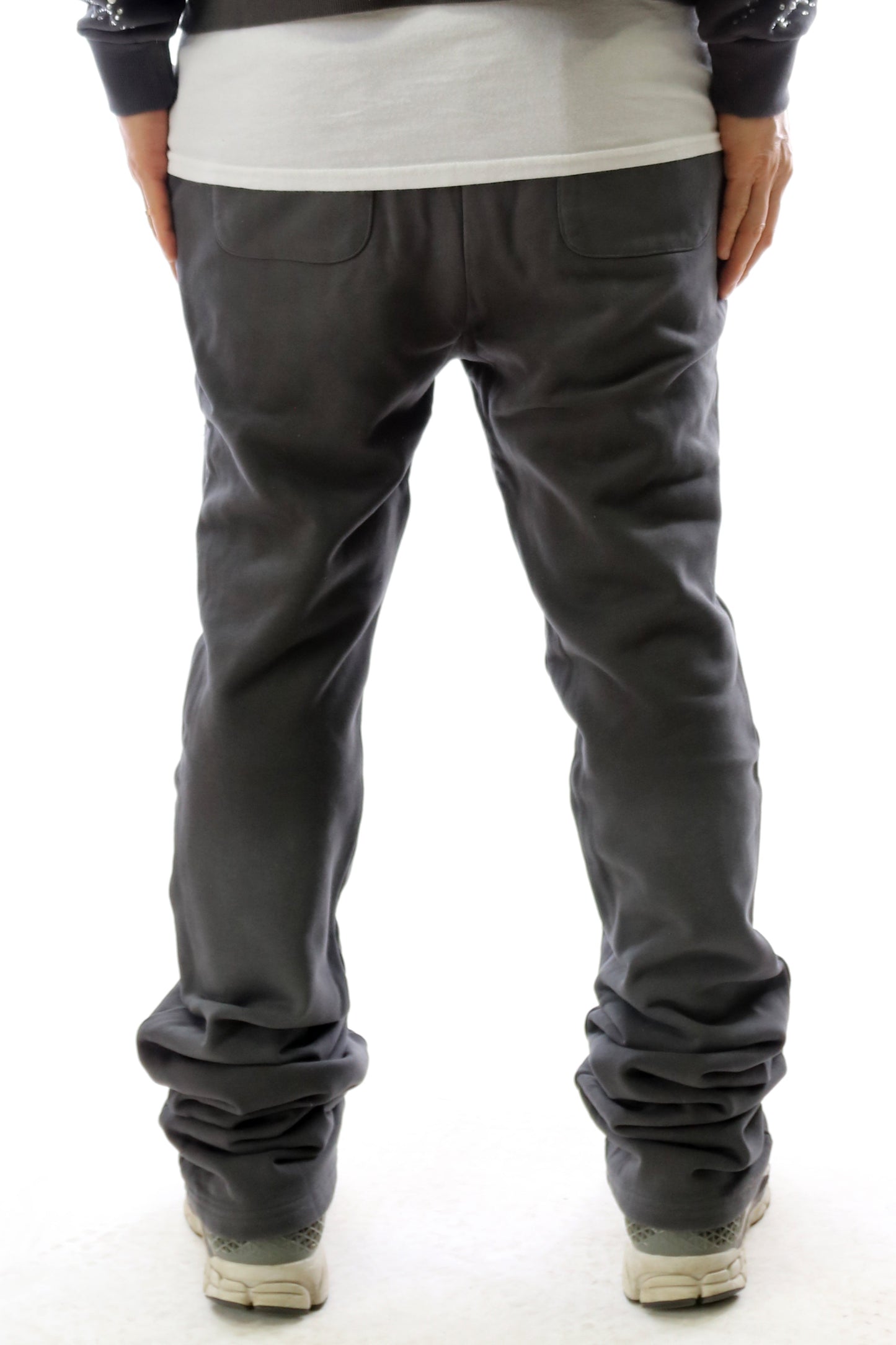 Pantalones deportivos apilados de felpa francesa lavada CINDER