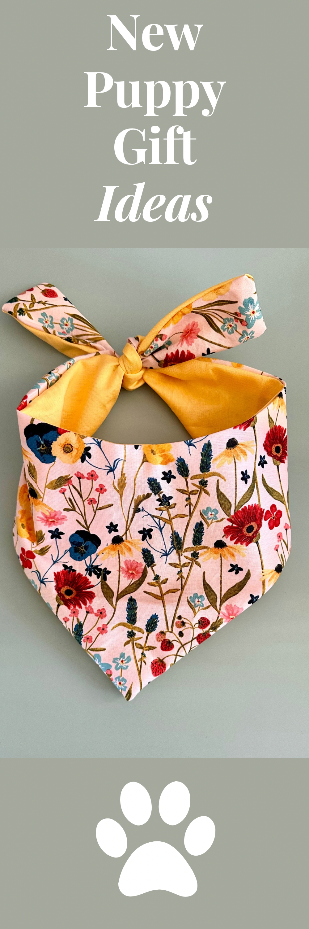Bandana para perro con flores de primavera, recién llegadas