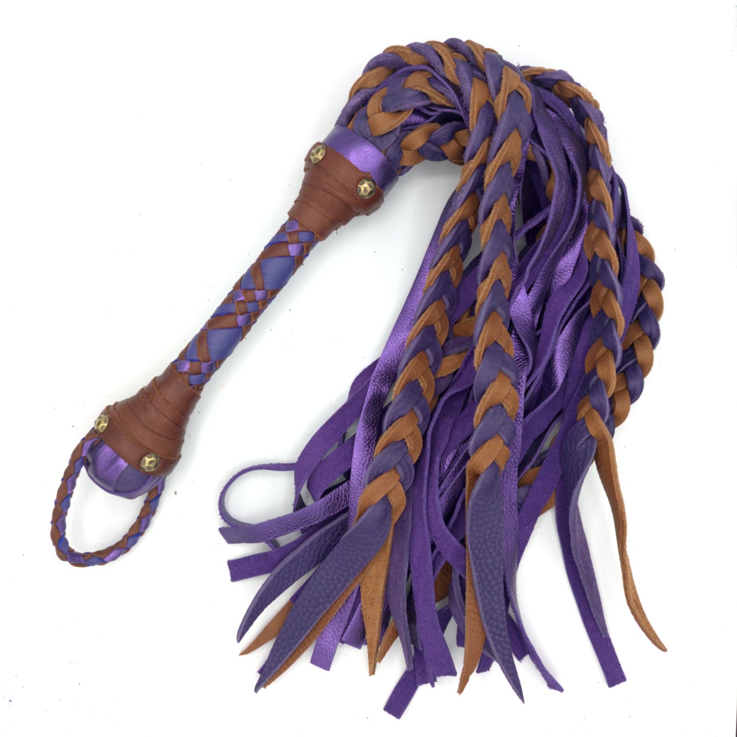 ¡Flogger de Calamar! - Flogger Híbrido de Cuero Trenzado