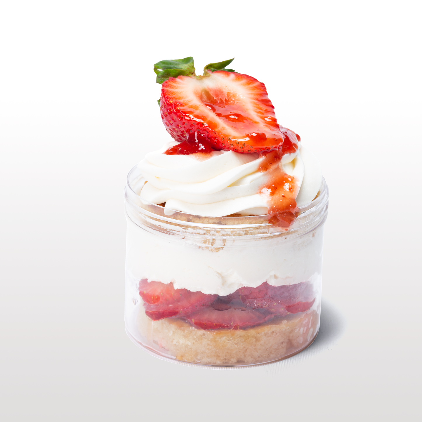 Tarro de pastel de fresa seductor