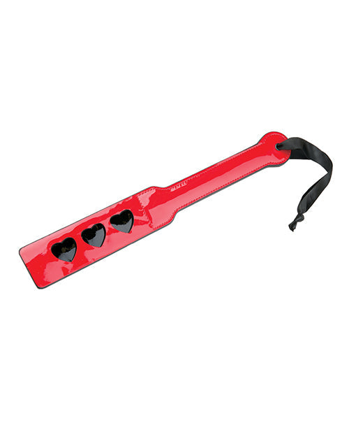 Pala de azotes WhipSmart Heartbreaker - Roja/Negra