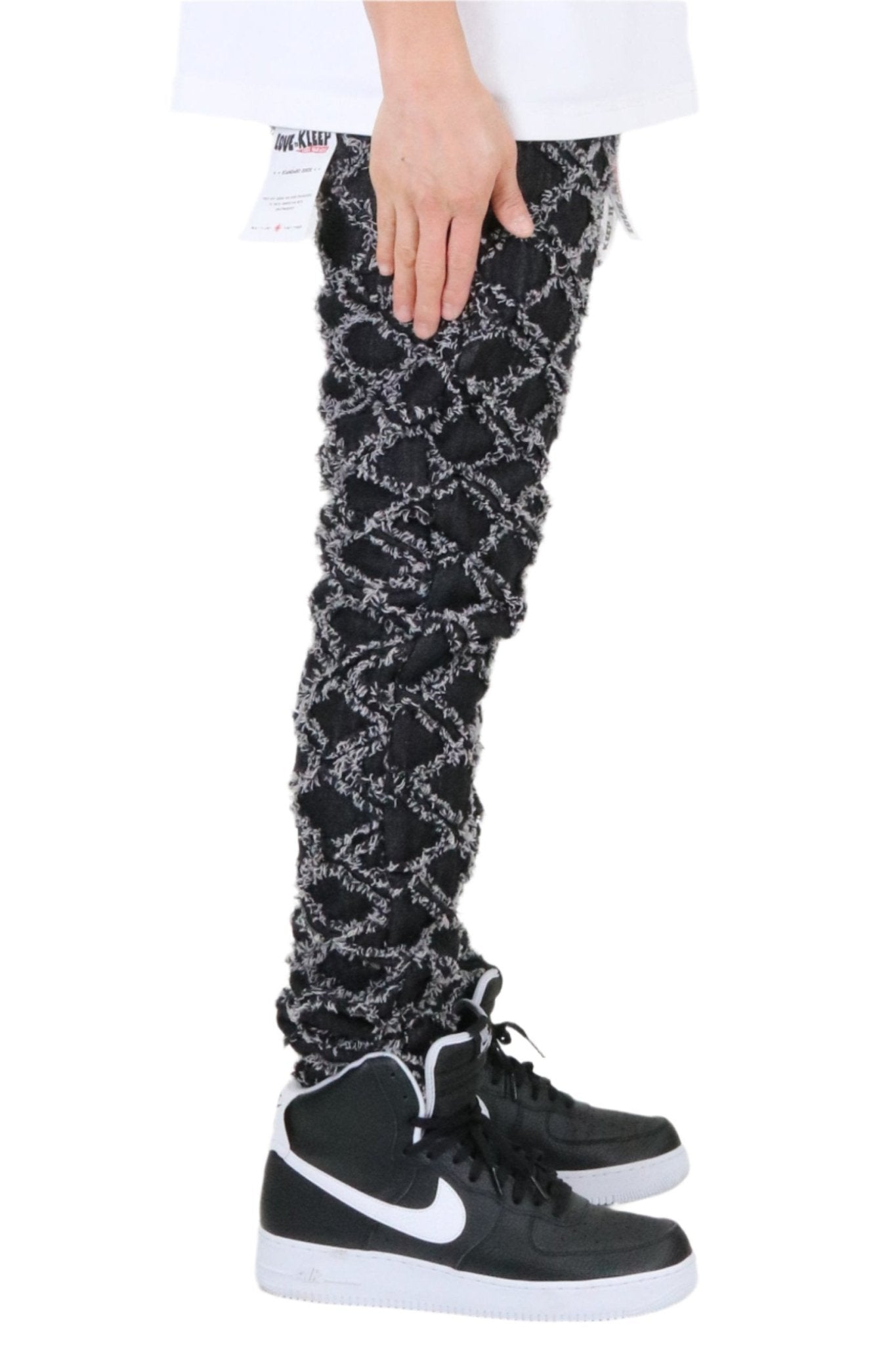 Pantalones vaqueros acolchados de corte entallado con tratamiento antidesgarro y reparación premium para hombre de ACE