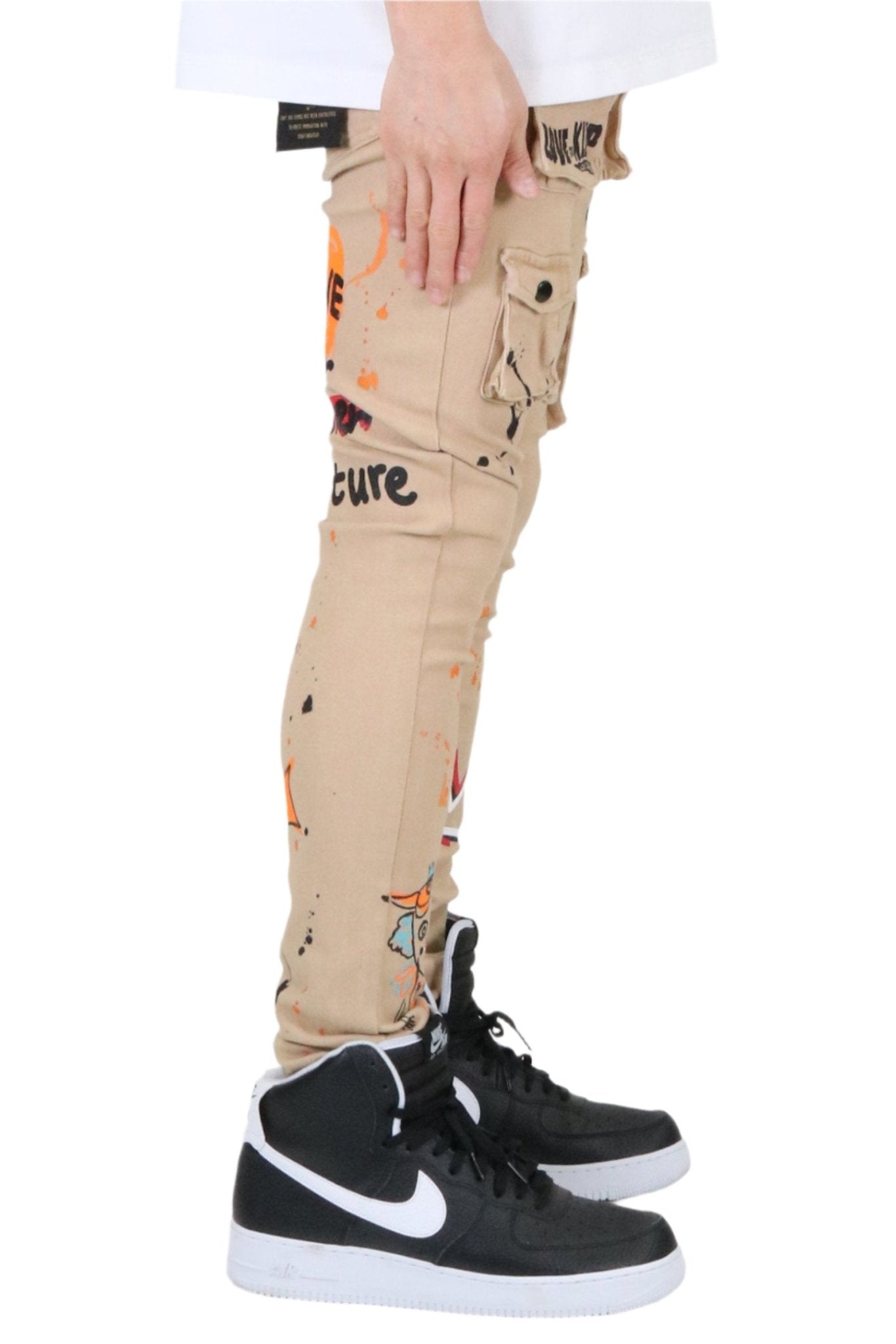 Pantalones cargo ajustados de sarga premium para hombre de Bano.
