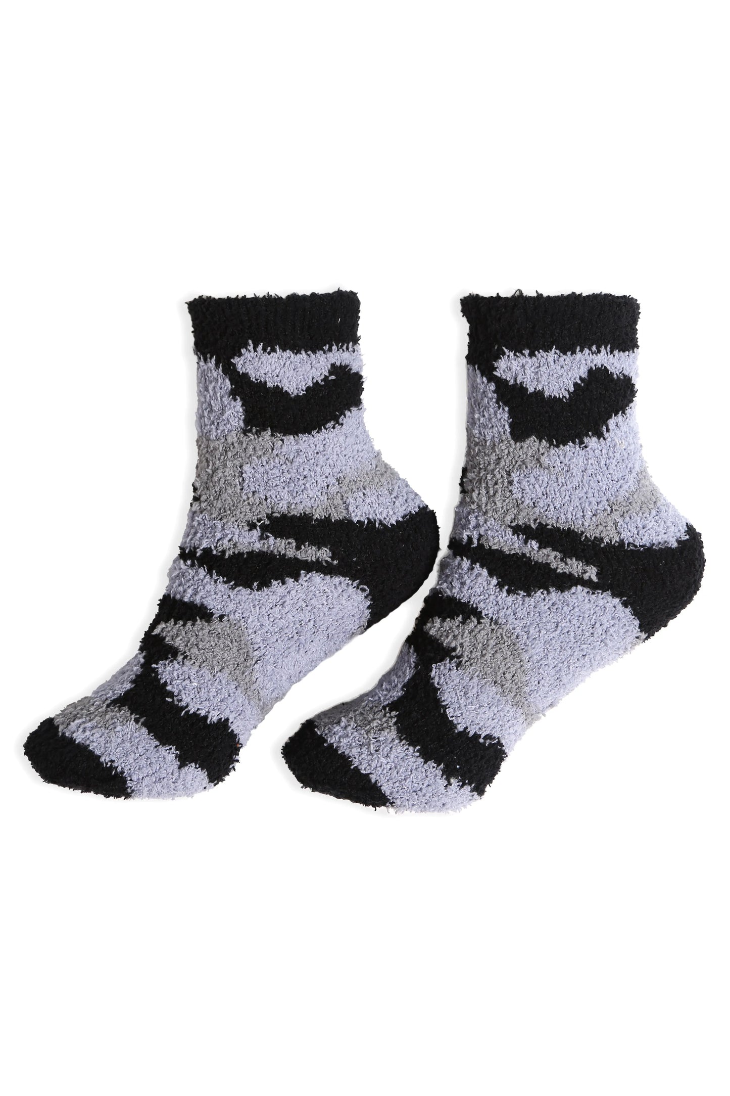 JCS112 - SOLID COLOR LUXURY SOFT MINI-CREW SOCKS W/ COLORED EDGE - 6PC SET