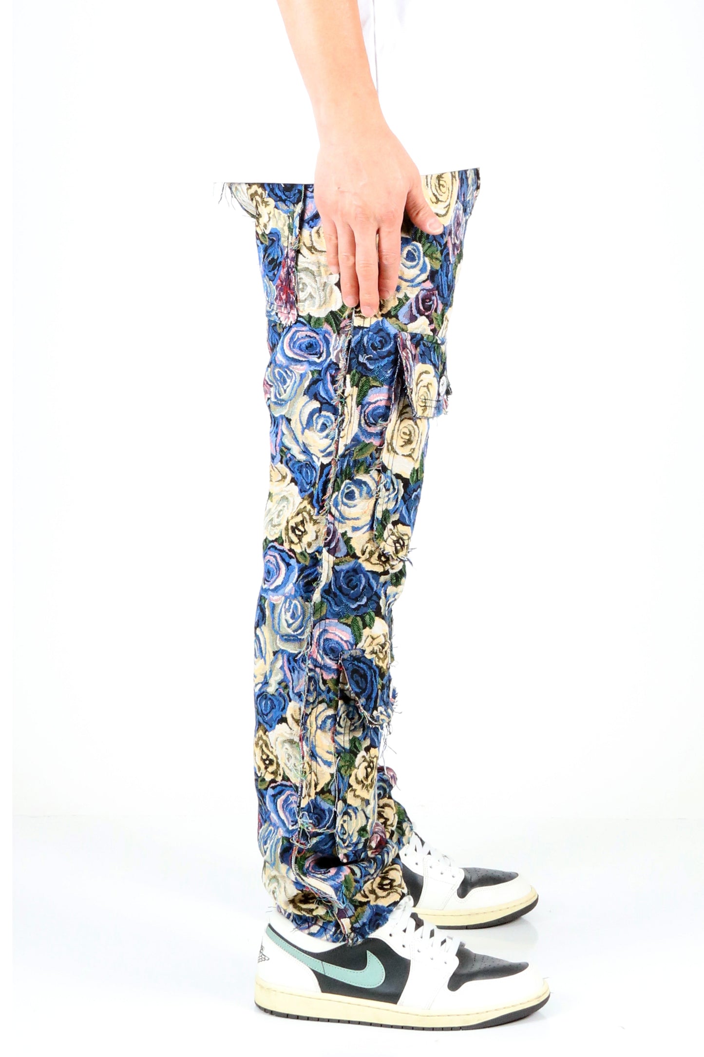 Pantalones cargo con diseño de tapiz Aster para hombre
