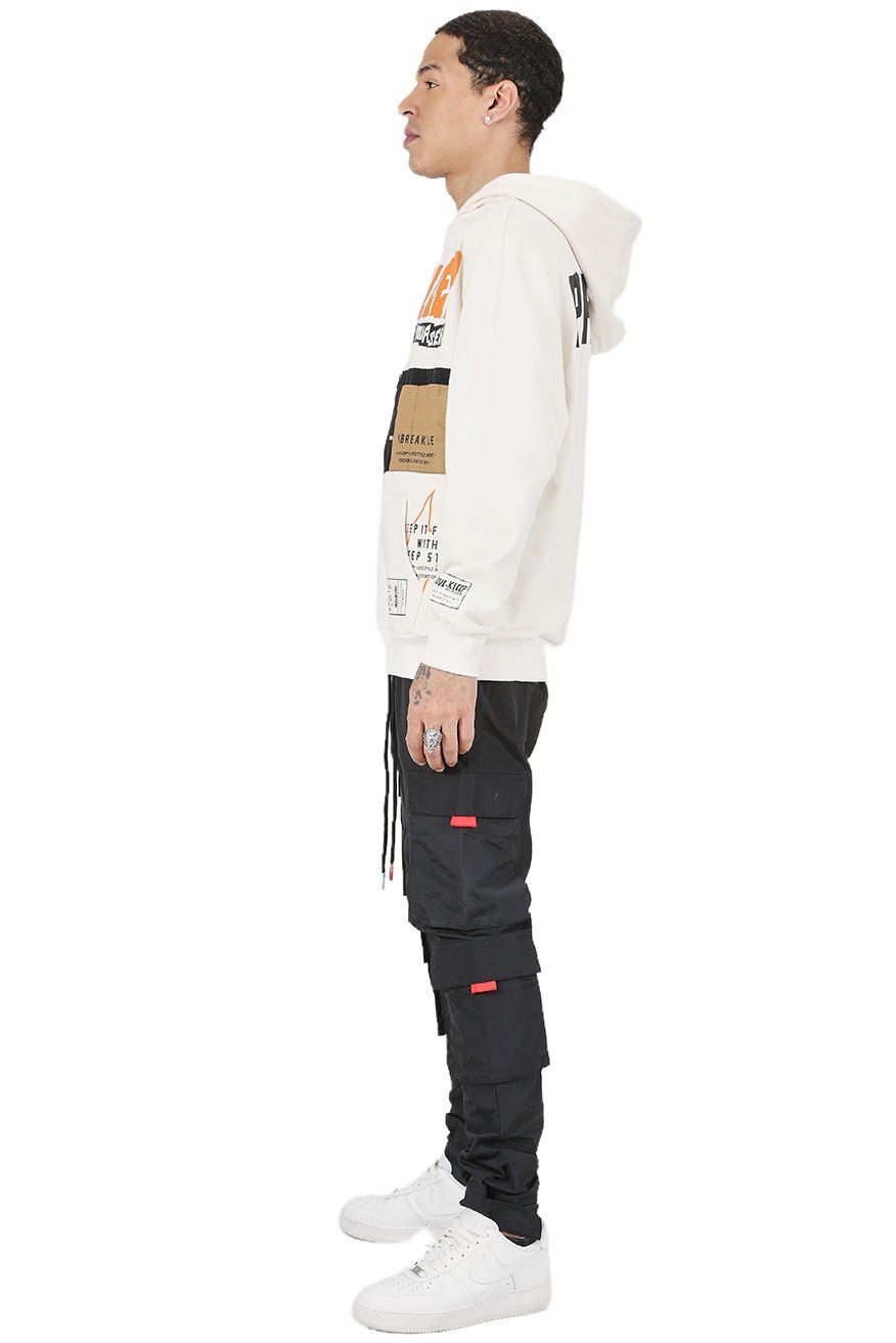 Sudadera con capucha y gráfico de felpa francesa premium para hombre de Mortis
