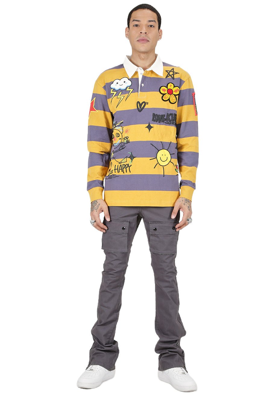 Polo de manga larga para hombre BISCOTTI