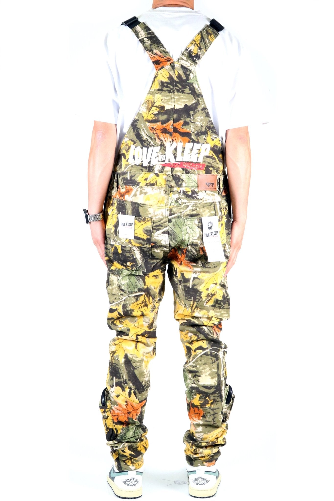 Pantalones tipo overol de sarga fina KANTA