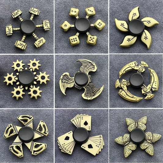 Bronze Metal Alloy Fidget Spinner | R188 Bearing Stress Relief Toy