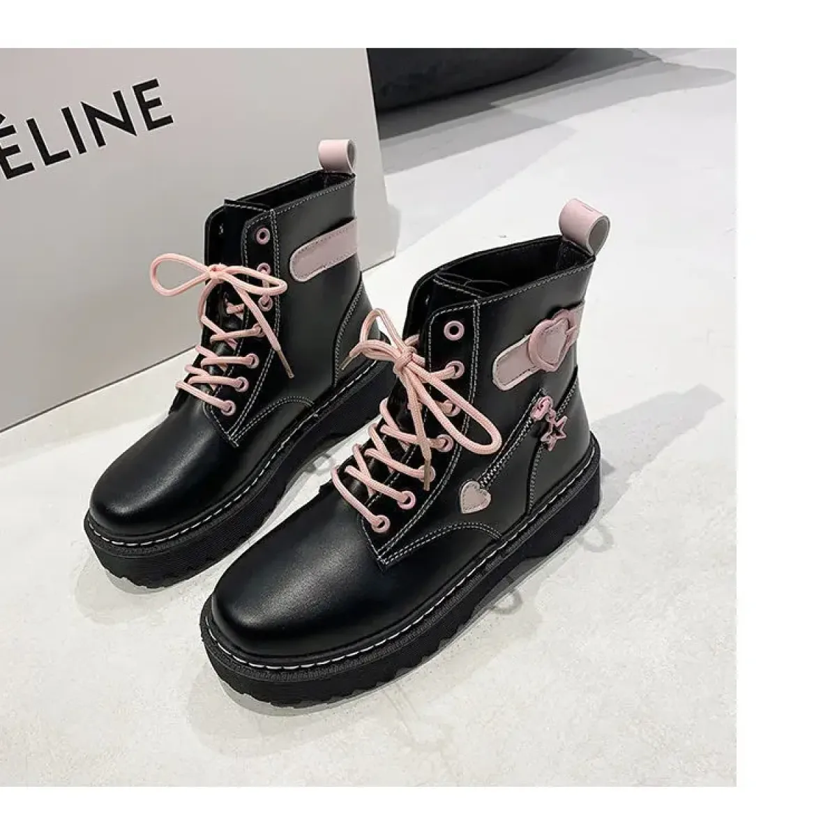 Botas de plataforma Kawaii