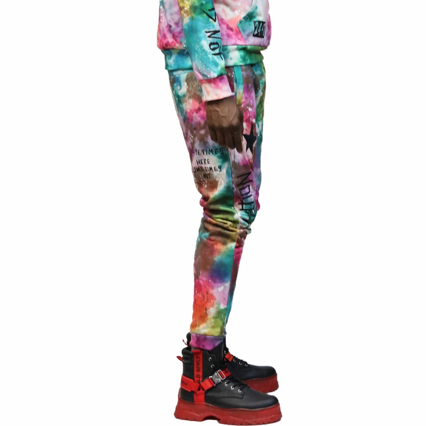 Pantalones deportivos con estampado tie-dye SQUAD