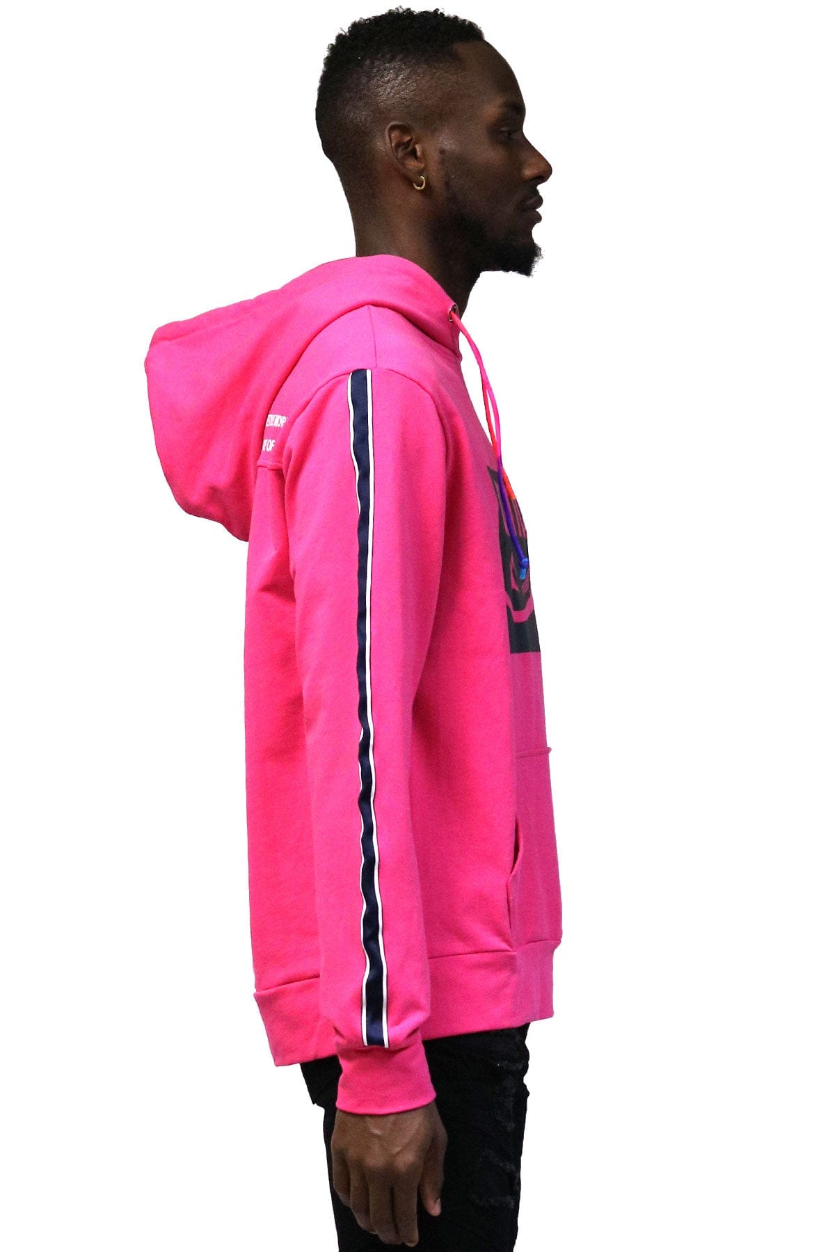 Sudadera con capucha premium de felpa francesa lisa Tana para hombre con detalles de estampado reflectante