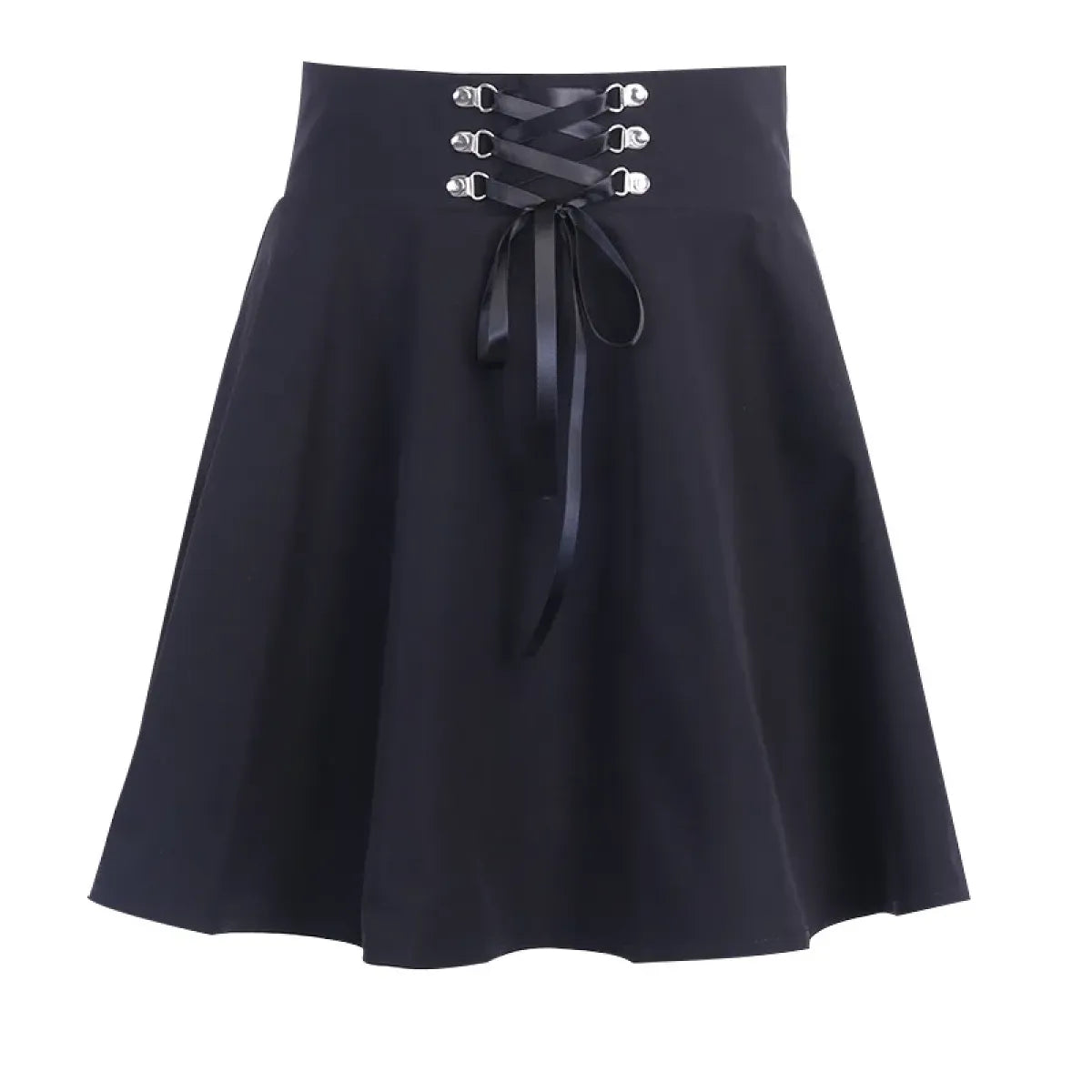 Minifalda Gótica con Cordones – Estilo Harajuku Hipster para Mujer