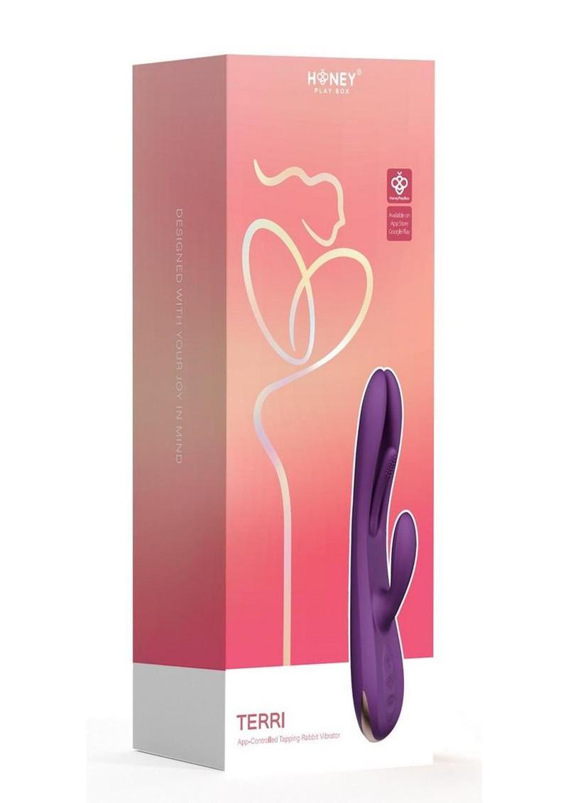 Vibrador de conejo con pulsaciones controlado por la aplicación Terri