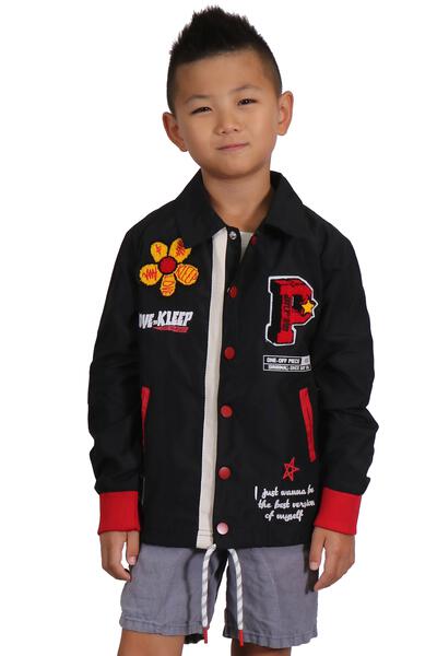 Chaqueta de entrenador de nailon premium para niños NOBLIN