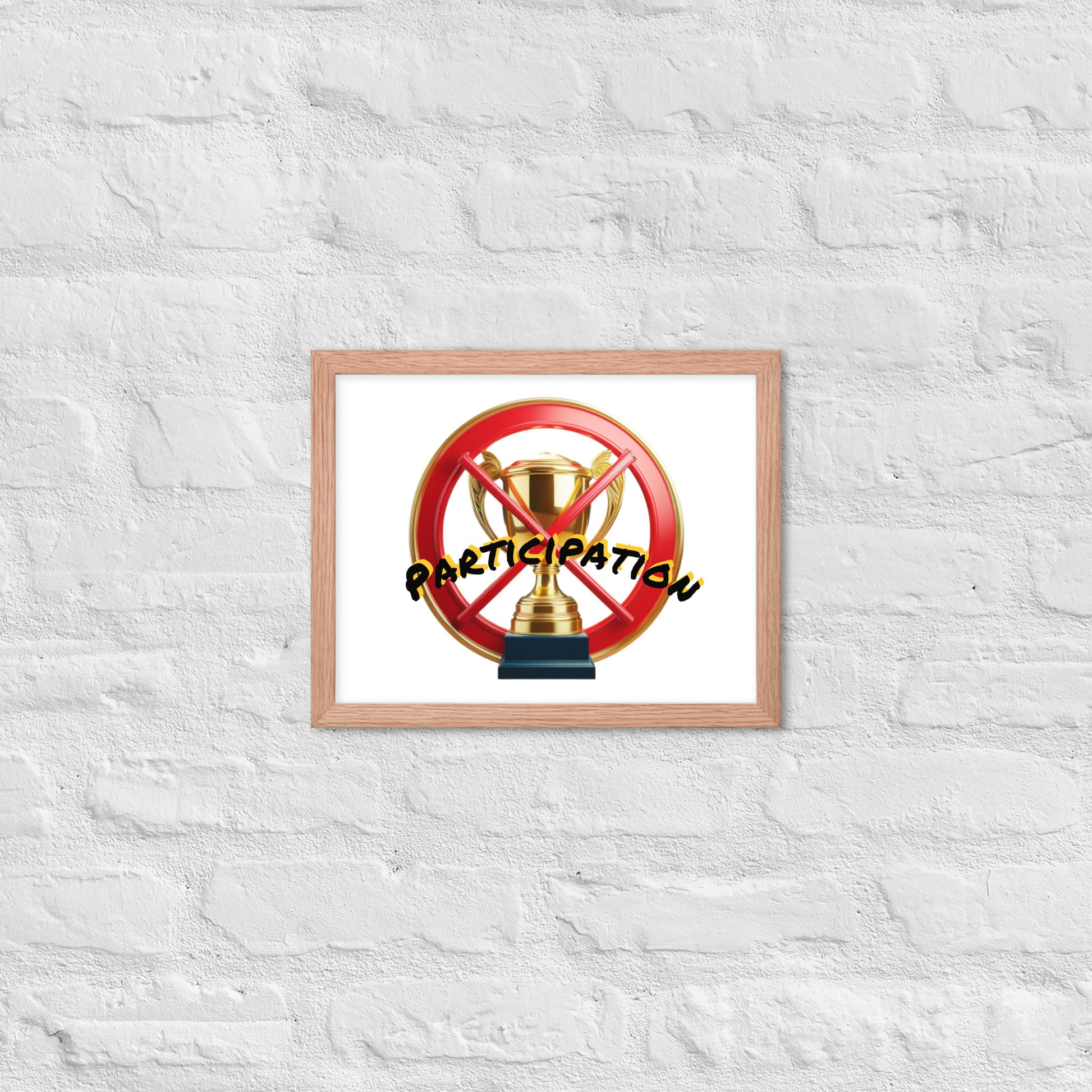 No participation framed poster image 15