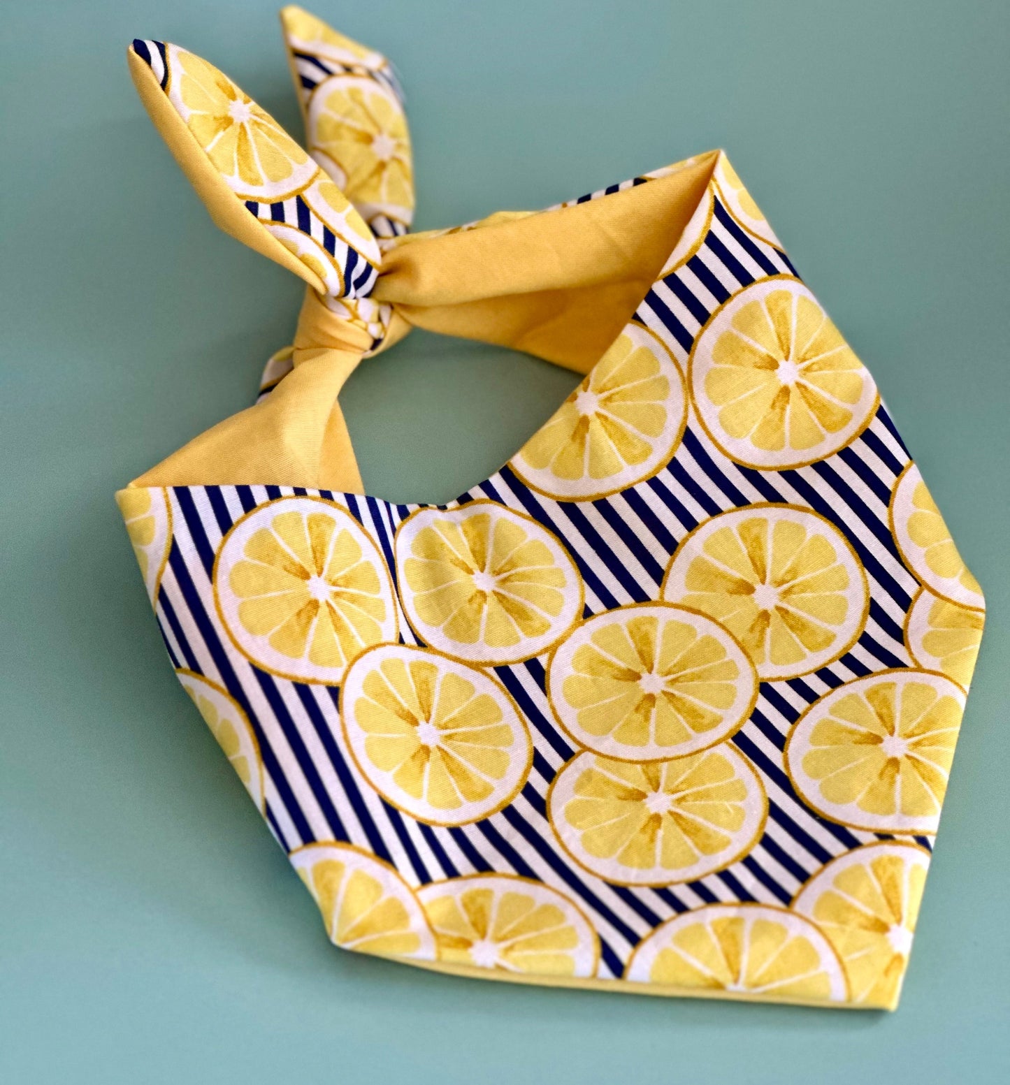 Bandana de limón para perro