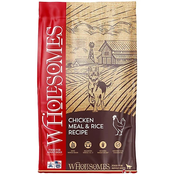 Wholsomes Dog Adult Chicken Meal & Rice (40lb)