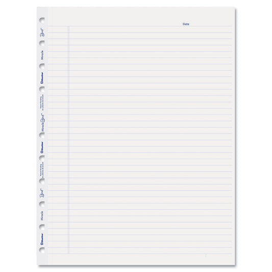 Blueline MiracleBind Ruled Paper Refill Sheets for all MiracleBind Notebooks and Planners, 11 x 9.06, White/Blue Sheets, Undated