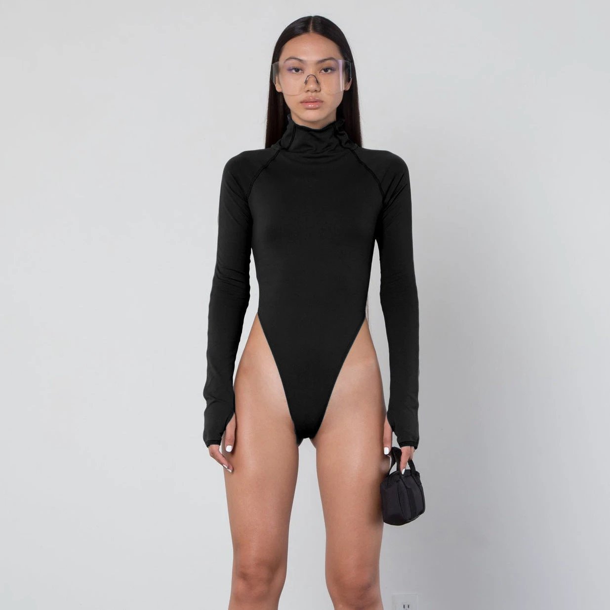 Body ajustado de cuello alto