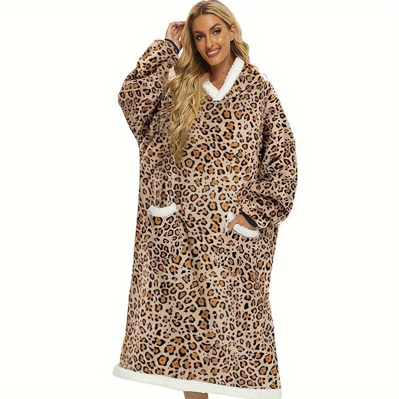Manta con capucha supersuave y usable para mujer y hombre, sudadera sherpa extragrande con bolsillo, cálida y cómoda para adultos.