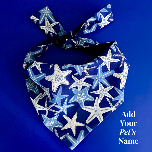 Bandana para perro con forma de estrella de mar