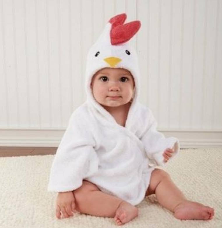 Toallas de baño para bebés con dibujos de animales, albornoces de algodón para niños, albornoces con capucha para bebés.