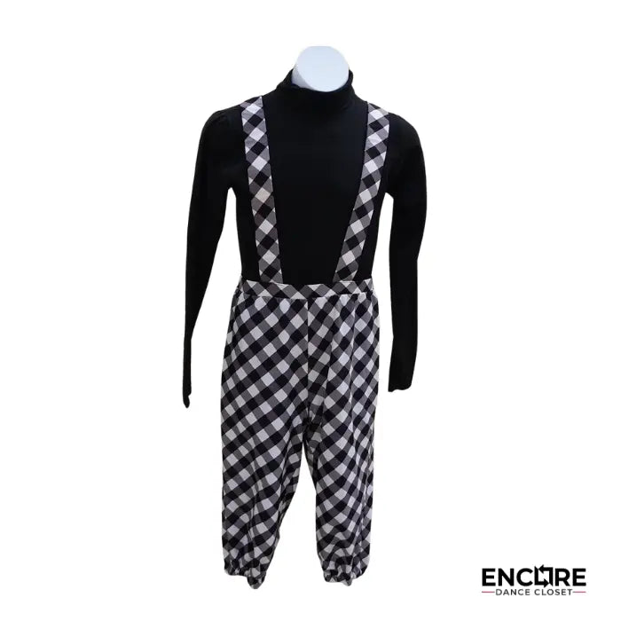 Conjunto de baile con mono a cuadros