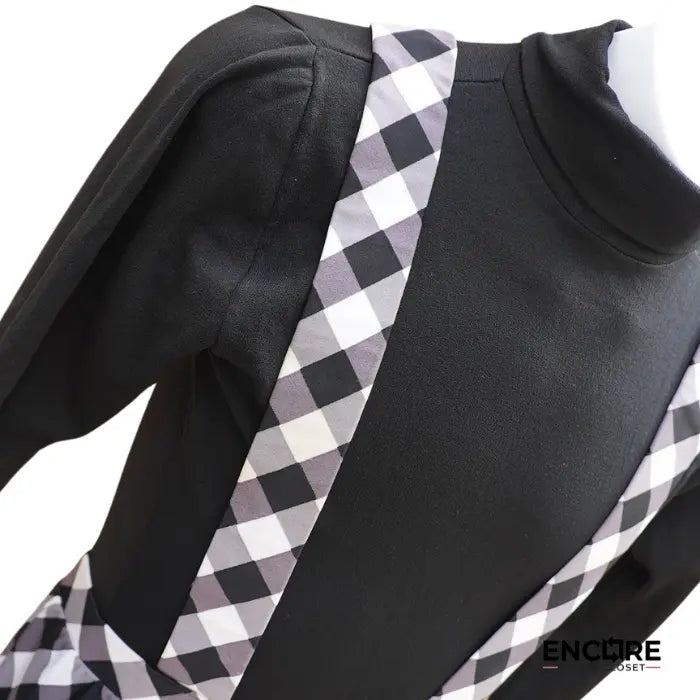 Conjunto de baile con mono a cuadros