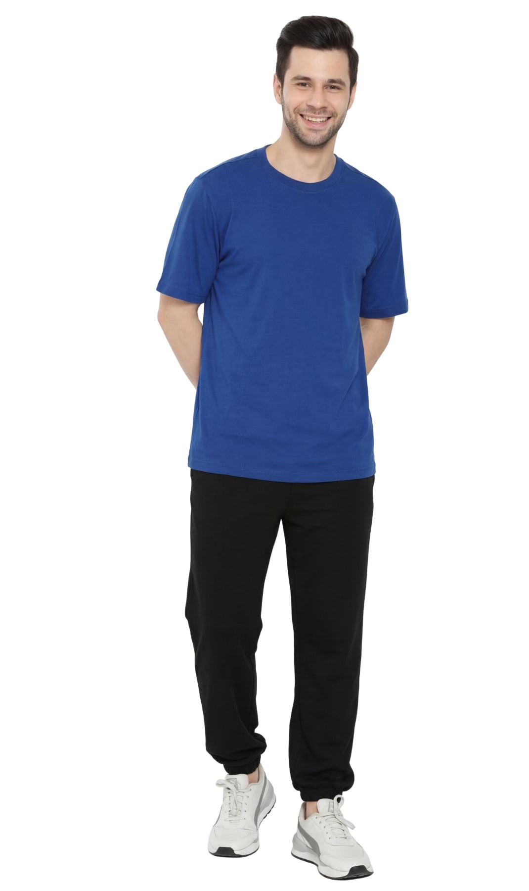 Men's Heavyweight Short Sleeve Crew Neck T-Shirt — Relaxed Fit Solid Color