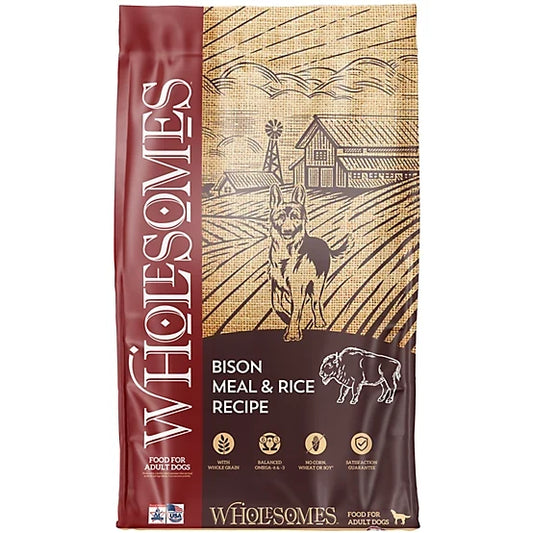 Wholesomes Dog Bison Meal & Rice (35lb)