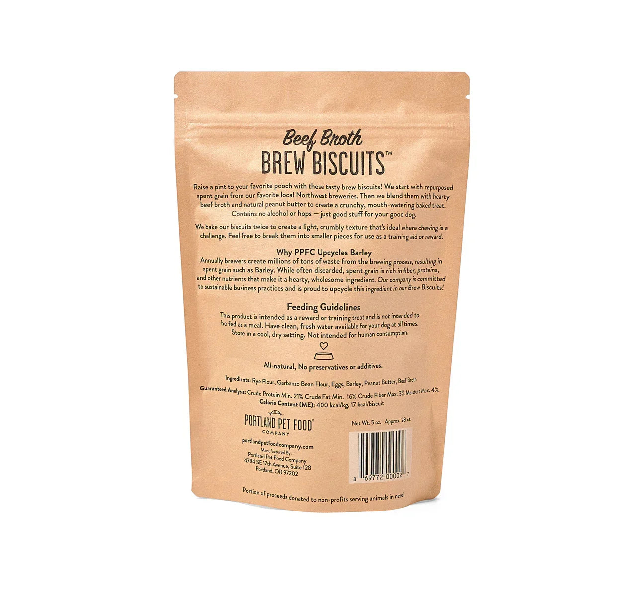Portland Dog Biscuits Beef Broth (5oz)