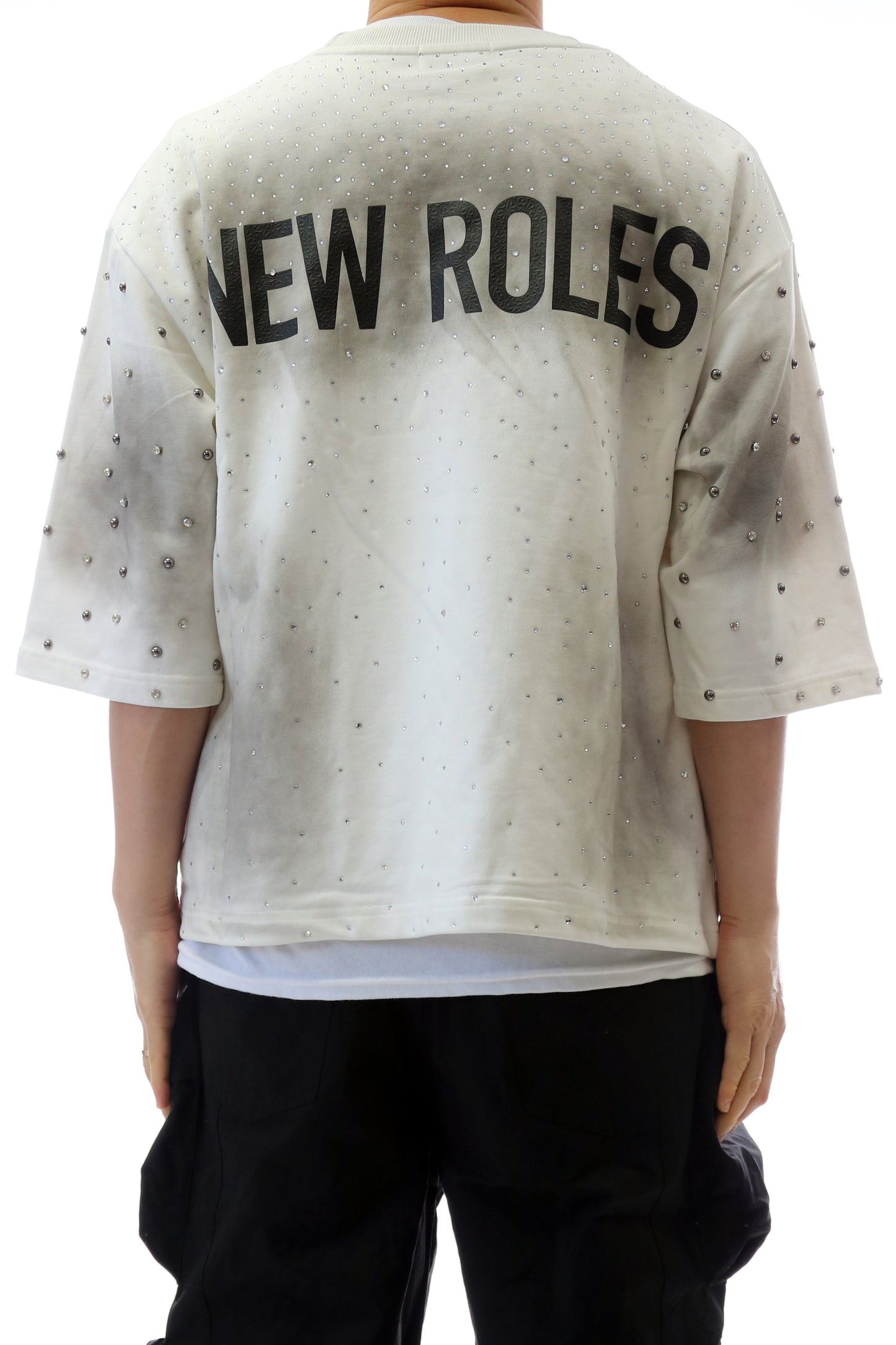Camiseta corta de felpa francesa con manga 3/4 GLAZE
