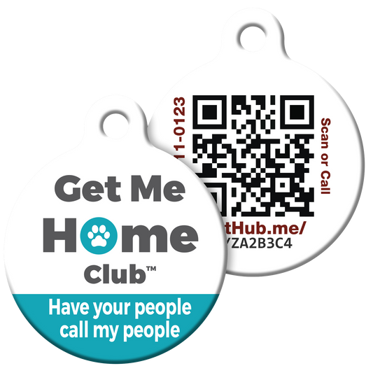 Etiqueta QR de identificación para mascotas de PetHub – Original Get Me Home Club
