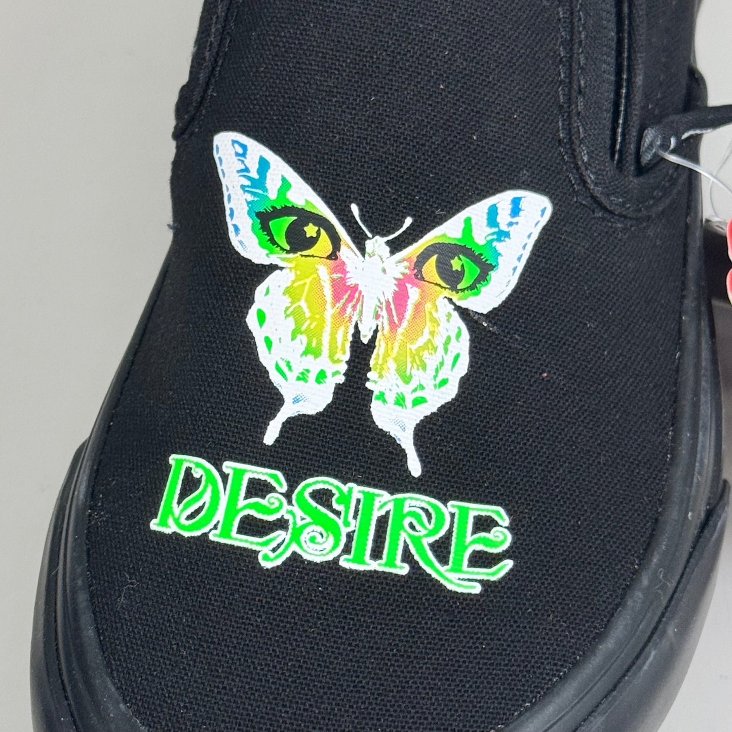 Zapatillas VANS Platform Awaken Desire con estampado que brillan en la oscuridad para hombre, talla 3.5, para mujer, talla 5, color negro