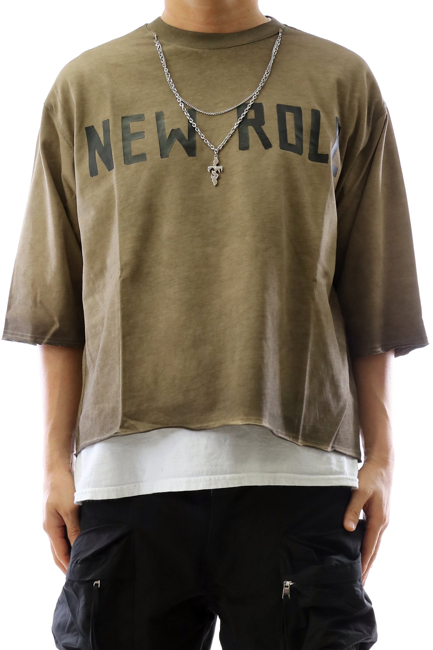 SIENNA S/N Camiseta corta de manga 3/4 con collar desmontable