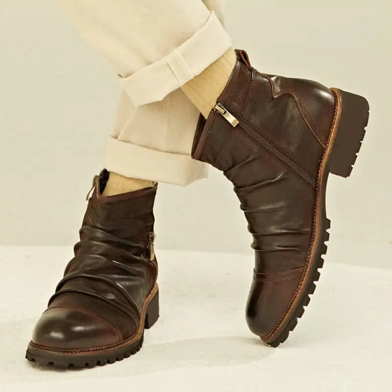 Botas altas de vaquero Martin de cuero