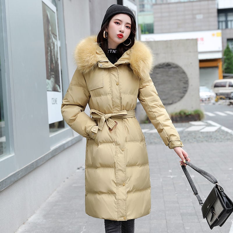 Chaqueta de invierno acolchada de algodón grueso para mujer