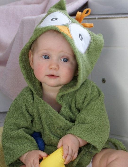 Toallas de baño para bebés con dibujos de animales, albornoces de algodón para niños, albornoces con capucha para bebés.