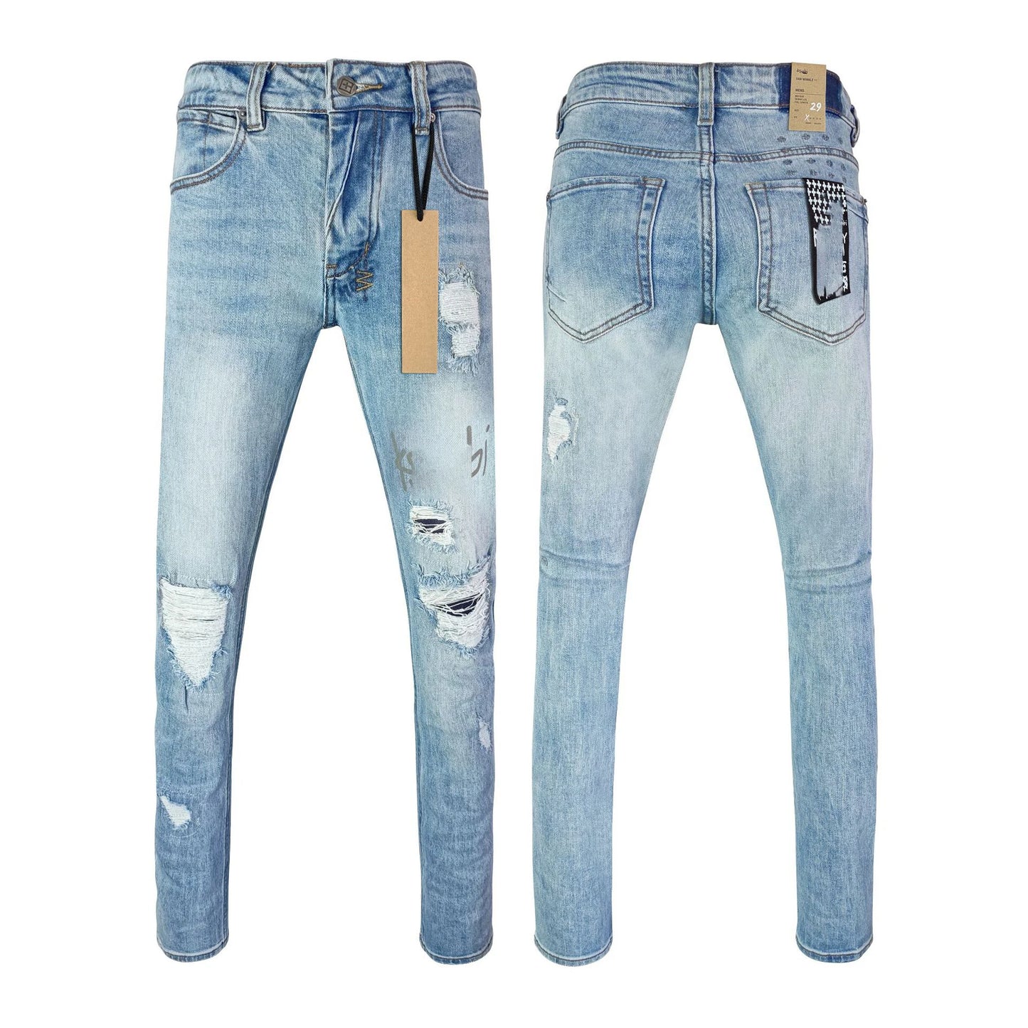High Quality Brands Denim Men's Jeans pants image 13