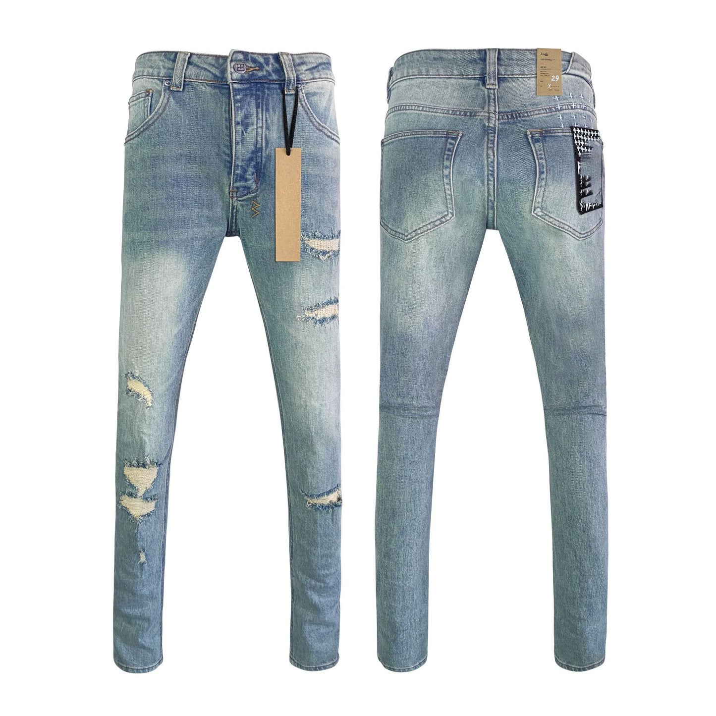High Quality Brands Denim Men's Jeans pants image 19