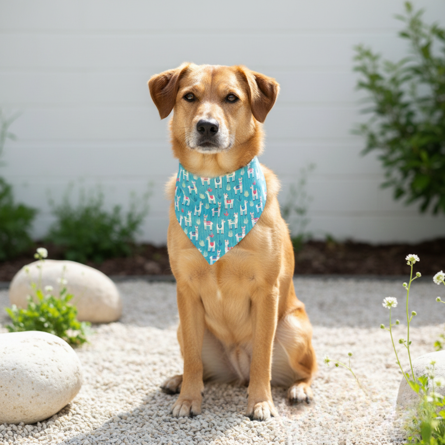 Bandana de llama para perro