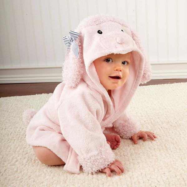 Toallas de baño para bebés con dibujos de animales, albornoces de algodón para niños, albornoces con capucha para bebés.