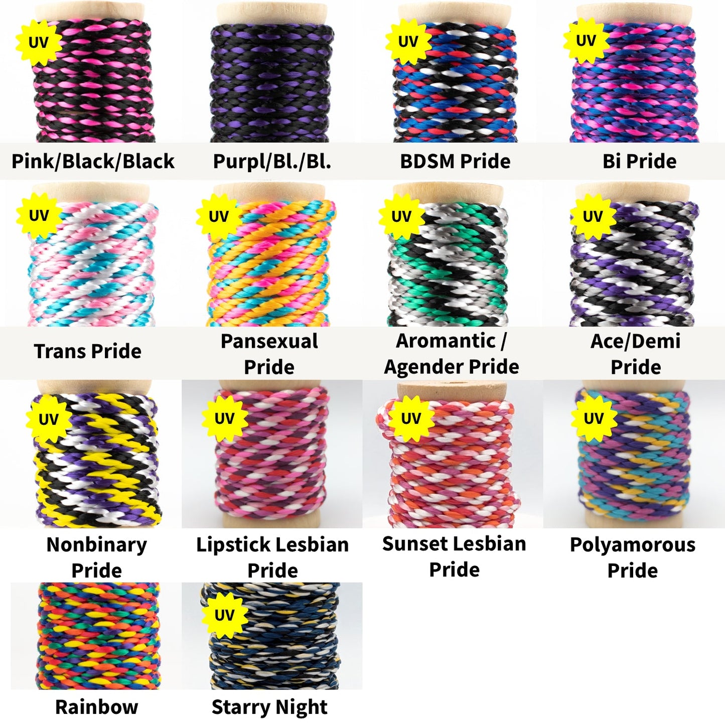 Cuerda de bondage de longitud personalizada - MFP - 1/4" (~6 mm) - Trenza sólida