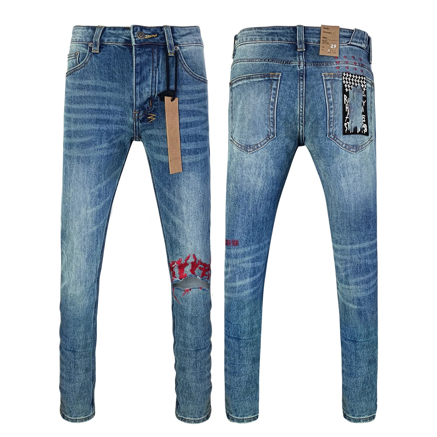 High Quality Brands Denim Men's Jeans pants image 14