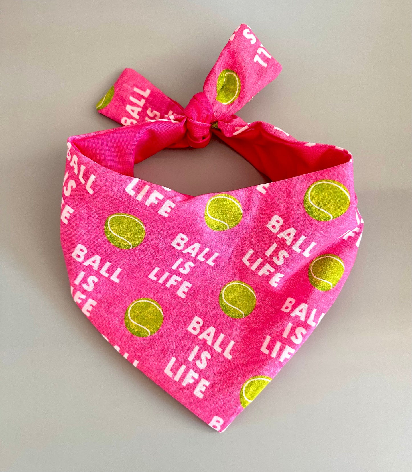 Pañoleta para Perro Bola Rosa es Vida