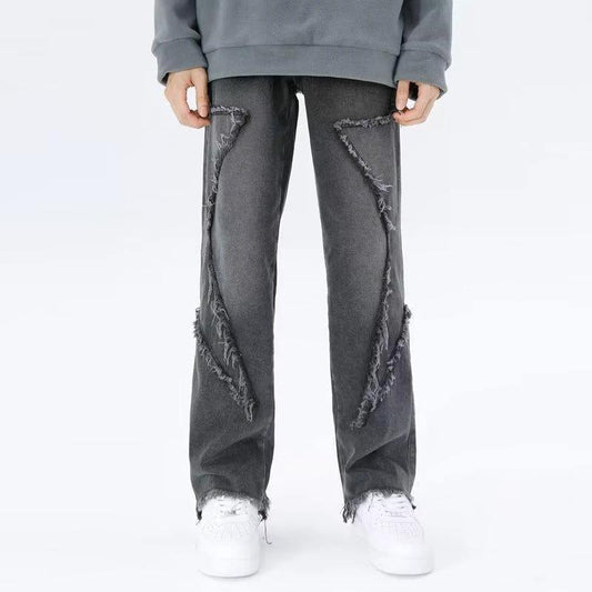 Pantalones vaqueros rectos con dobladillo sin rematar para hombre de American High Street