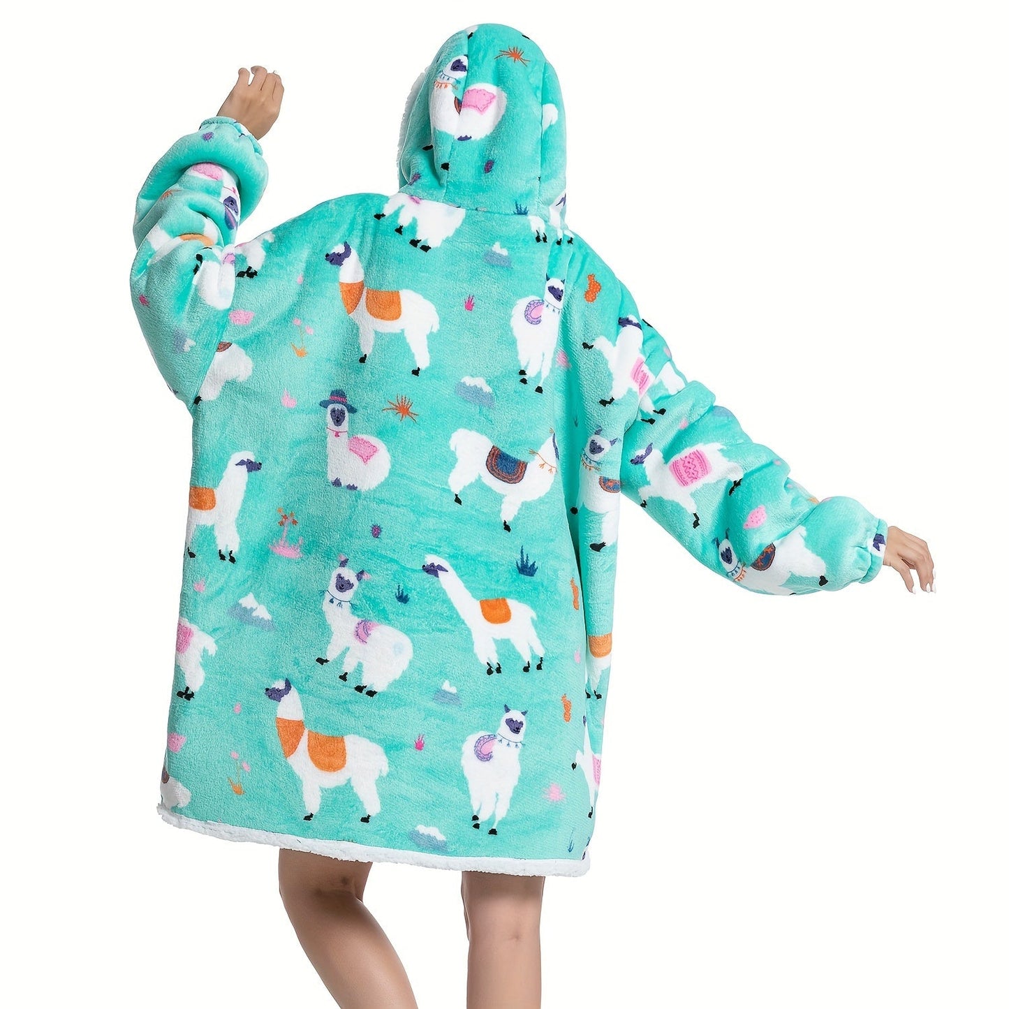 Manta extragrande con capucha, forro polar sherpa para mujer, ultrasuave y cálida, ideal como regalo.